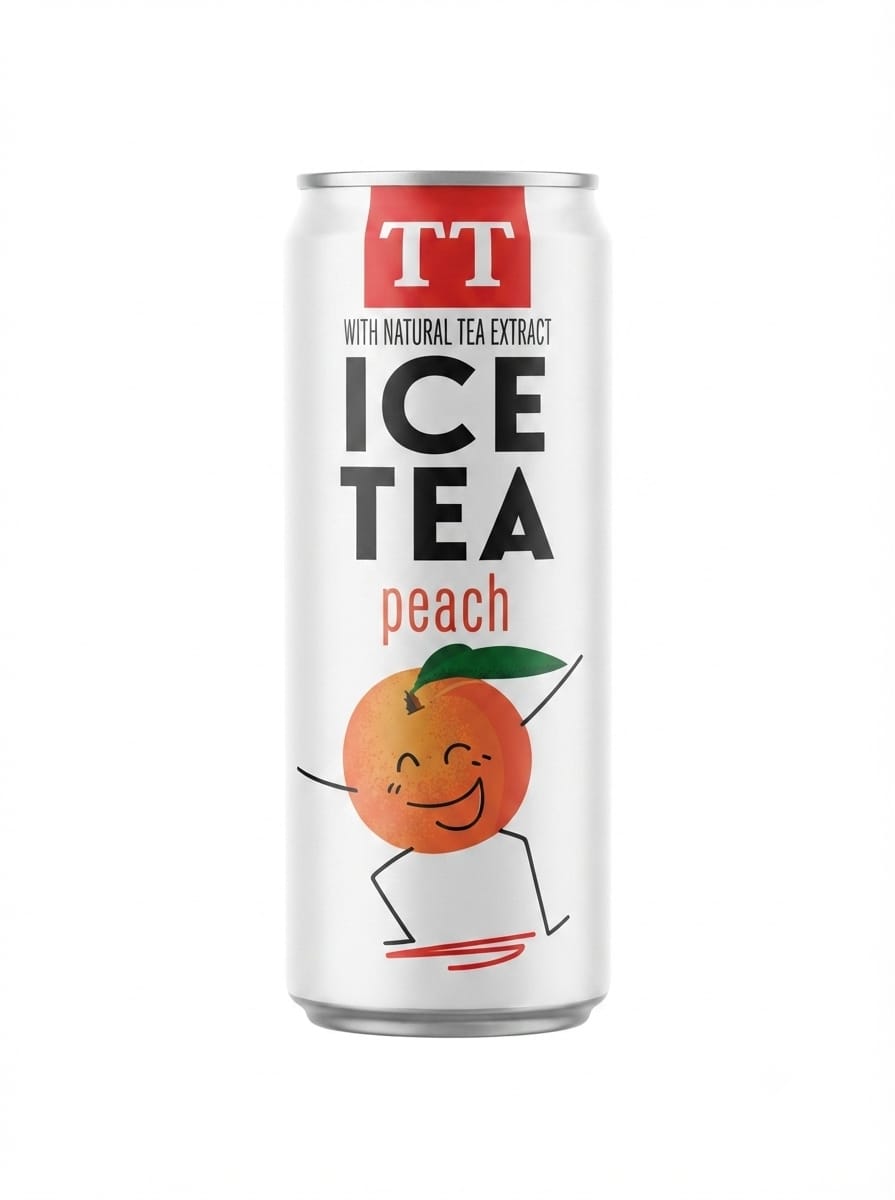ICE TEA PRACH  330ML × 12*