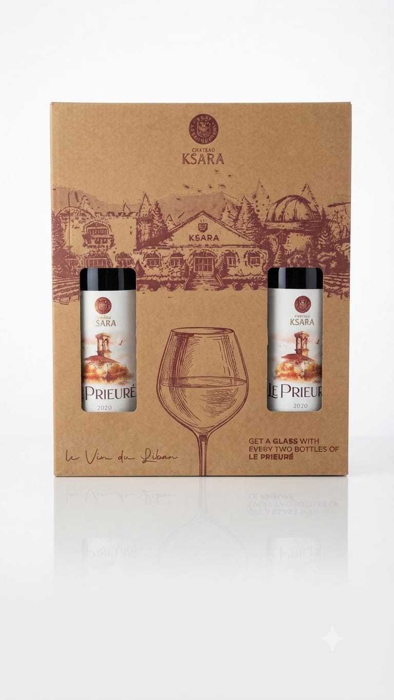 CHATEAU KSARA BUY 2 BOTTLE GET GLASS FREE