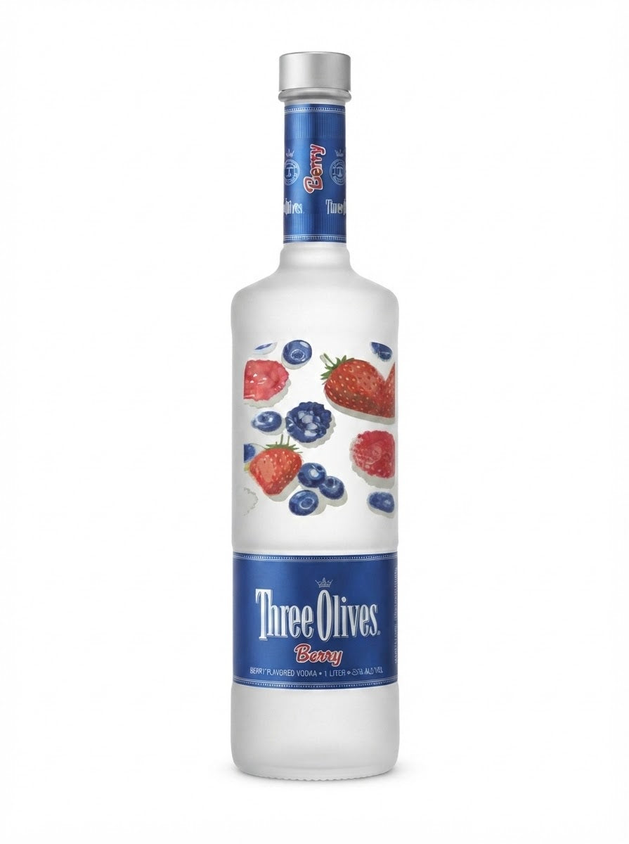 THREE OLIVES BERRY VODKA 1 L
