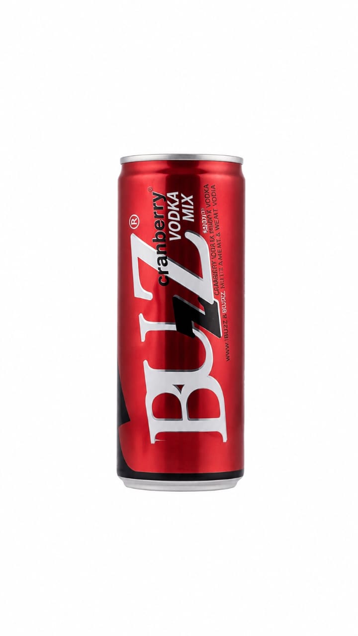 BUZZ CRANBERRY VODKA MIX 10 %250ML