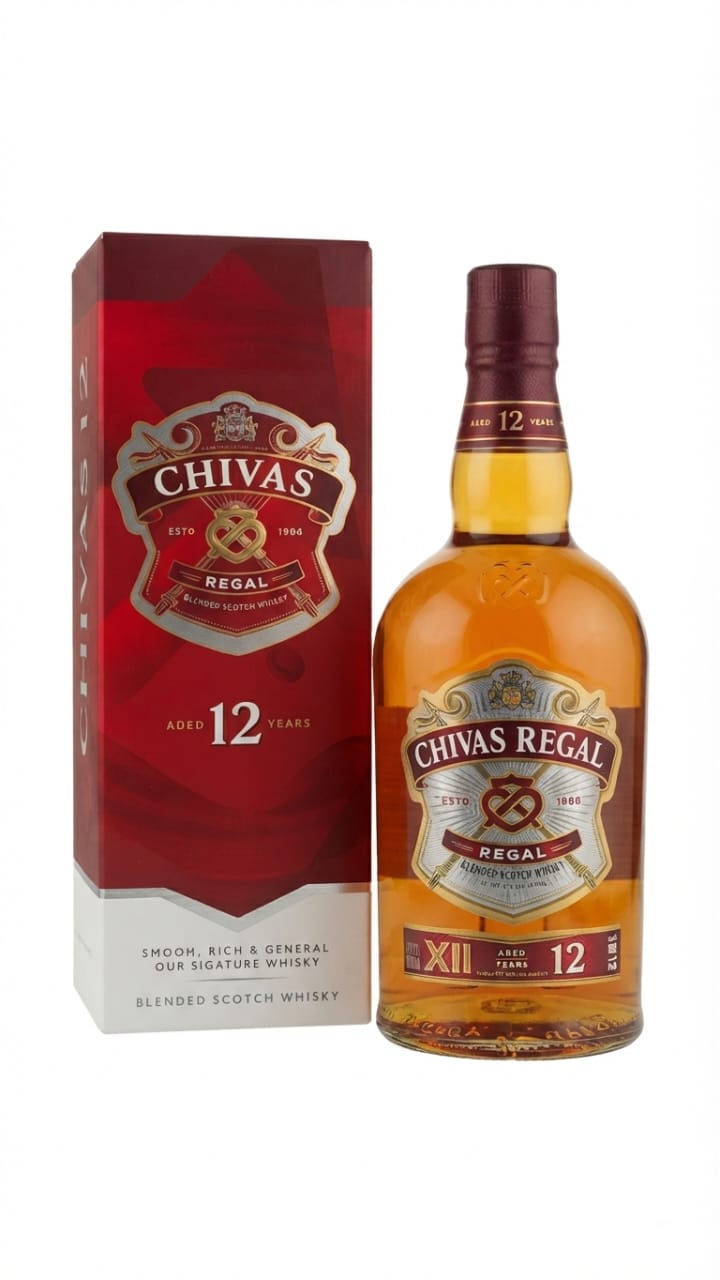 CHIVAS REGAL 12 YEARS OLD 1.14 LITRES WITH A CARTON