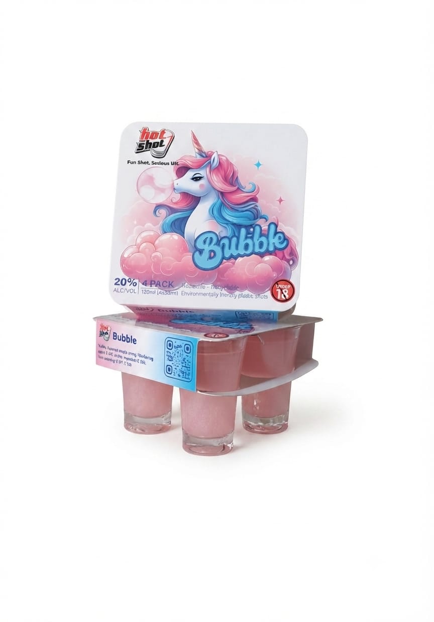 HOT SHOT BUBBLE 30ML×4 PACK