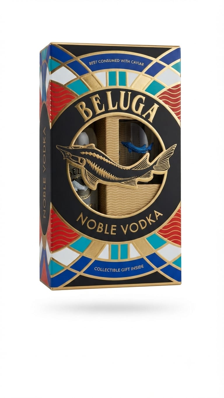 BELOUGA VODKA 700ML + GIFT