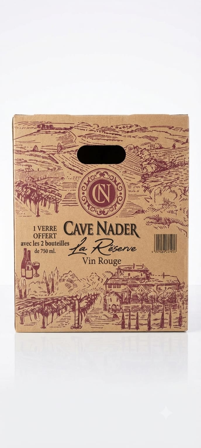 CAVE NADER LA RESERVE +2 BOTTLE WITH GLASS FREE