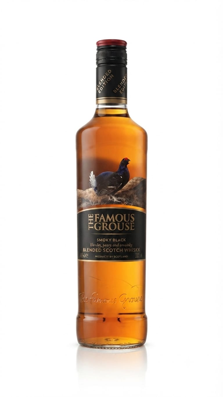 THE FAMOUS  GROUSE SMOKY BLACK WHISKY 700ML