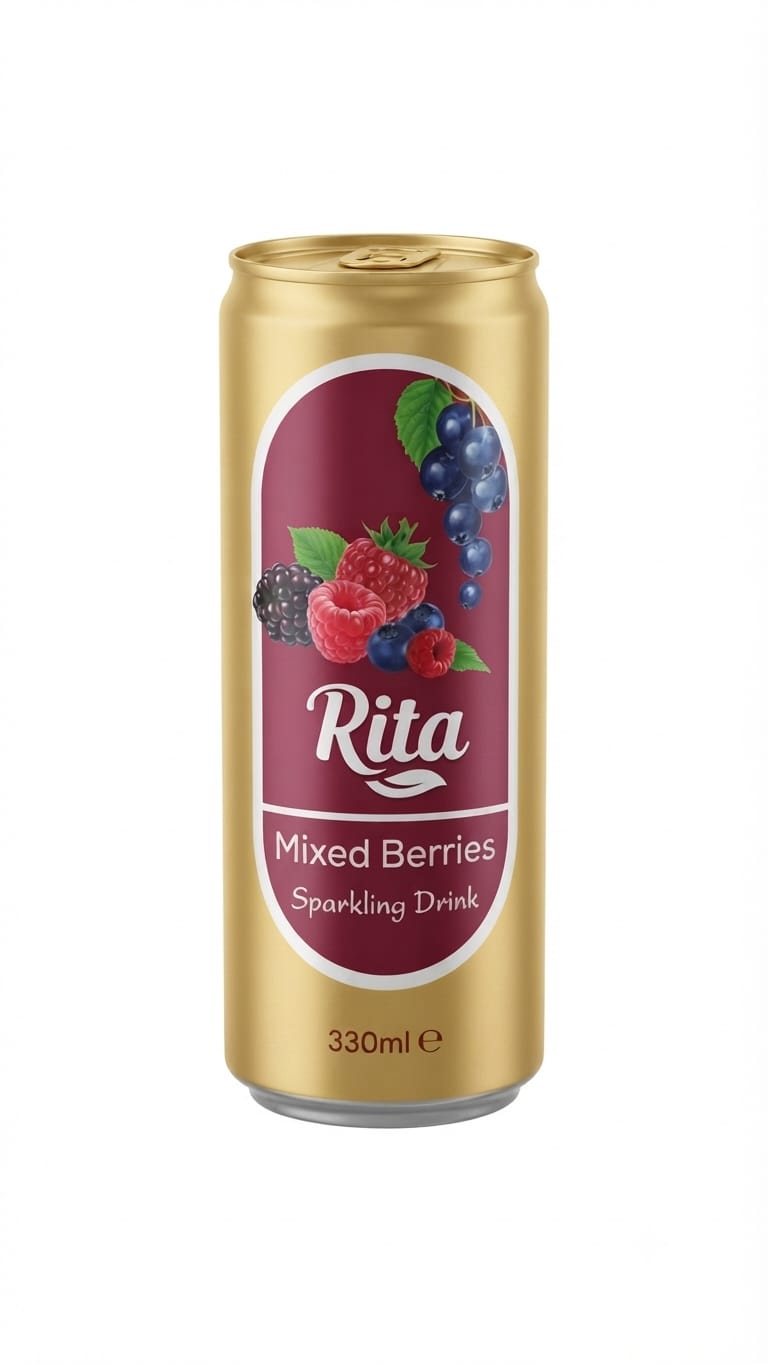 RITA ENERGY DRINK MIXED BERRIES 240ML × 30*