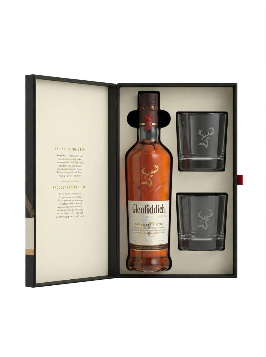 GLENFIDDICH 15YEAR OLD SOLRA  700ML GIFT BOX