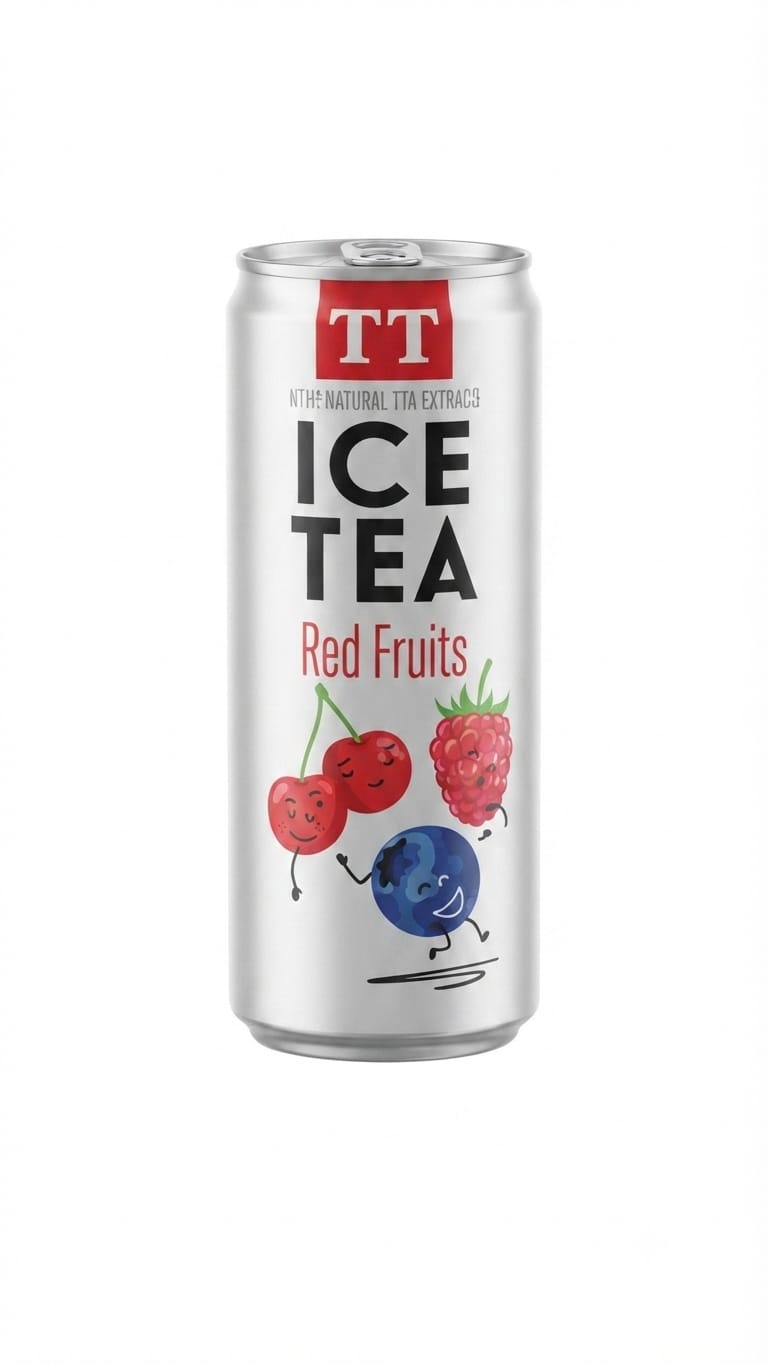 ICE TEA RED FRUITS 330ML × 12*