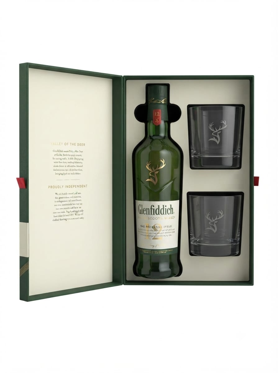 GLENFIDDICH 12 YEAR OLD  700ML GIFT BOX
