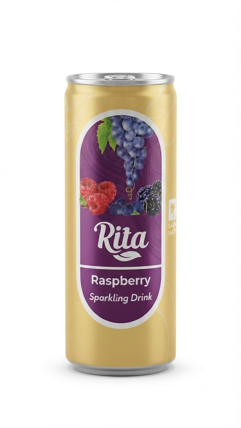 RITA ENERGY DRINK RASPBERRY 240ML × 30*