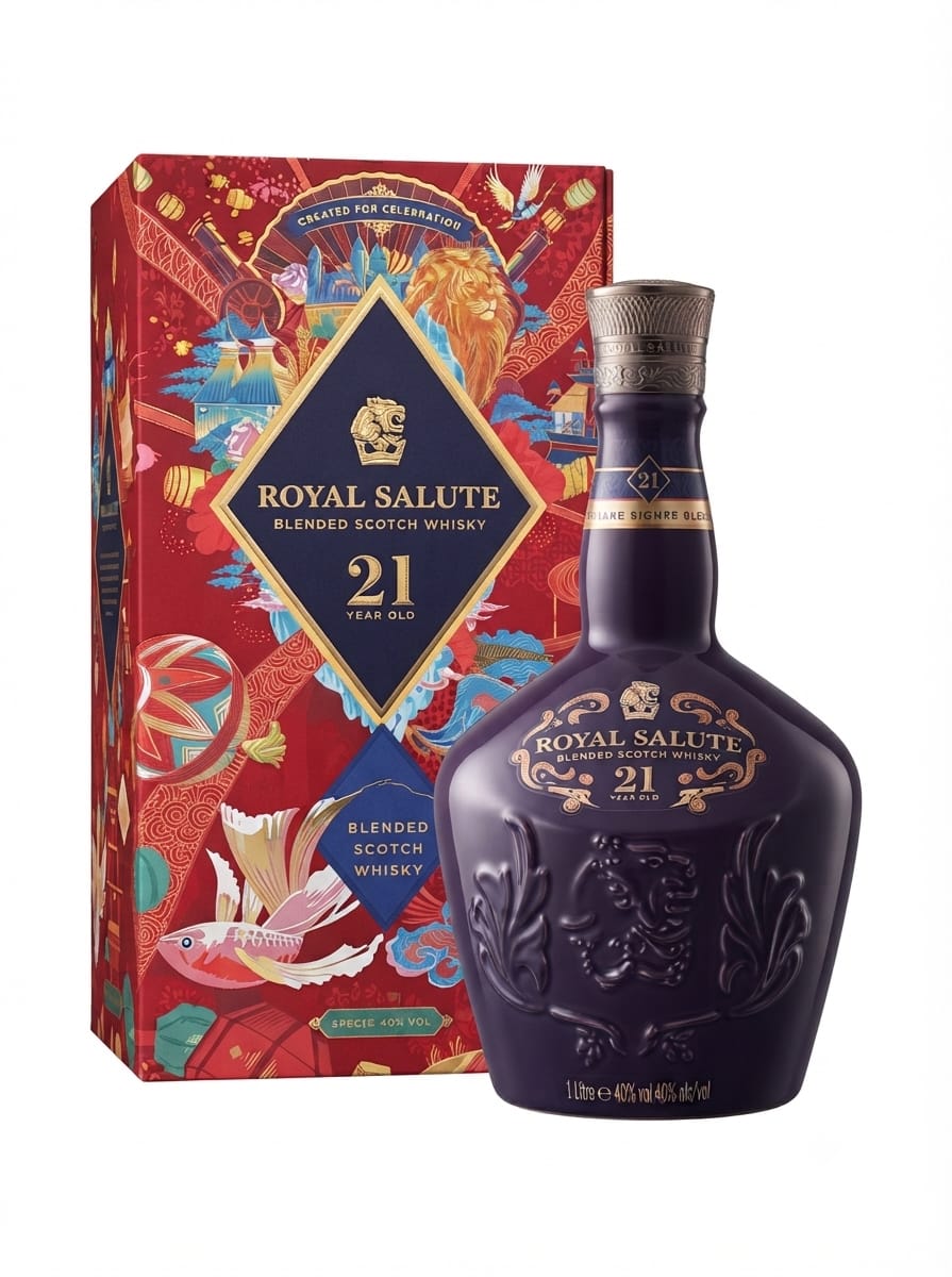 CHIVAS REGAL ROYAL SALUTE 21 YERAS LUNER NEW YEAR 700ML