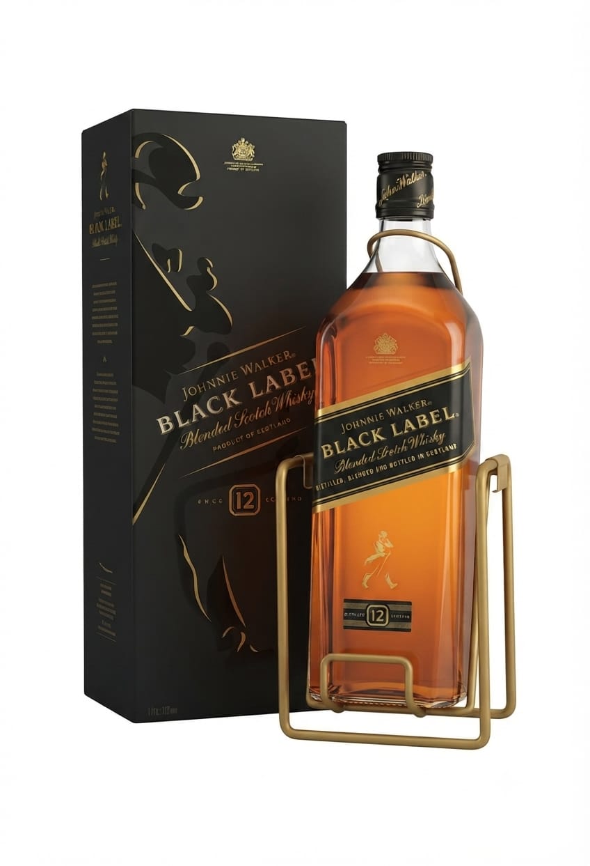 JOHNNIE WALKER BLACK LABEL WHISKY 12 YEARS 3 L