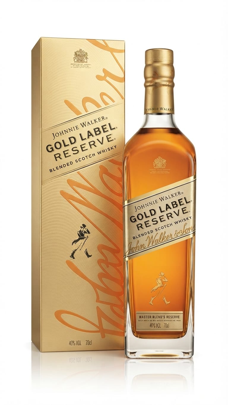 JOHNNIE WALKER GOLD LABEL WHISKY 750ML