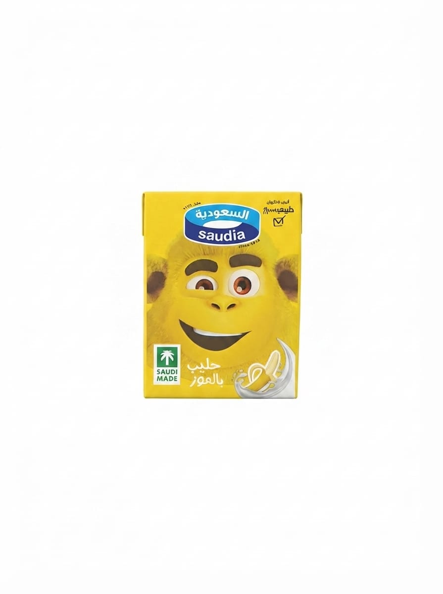 SAUDIA MILK BANANA FLAVERED  200ML×18