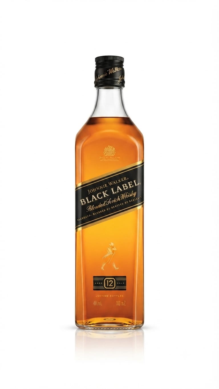 JOHNNIE WALKER BLACK LABEL 12 YEARS 1L