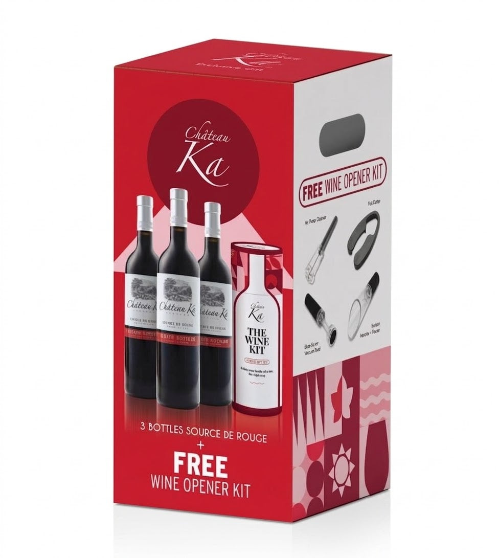 CHATEAU KA SOURCE ROUGE PROMO PACK ×3 750ml