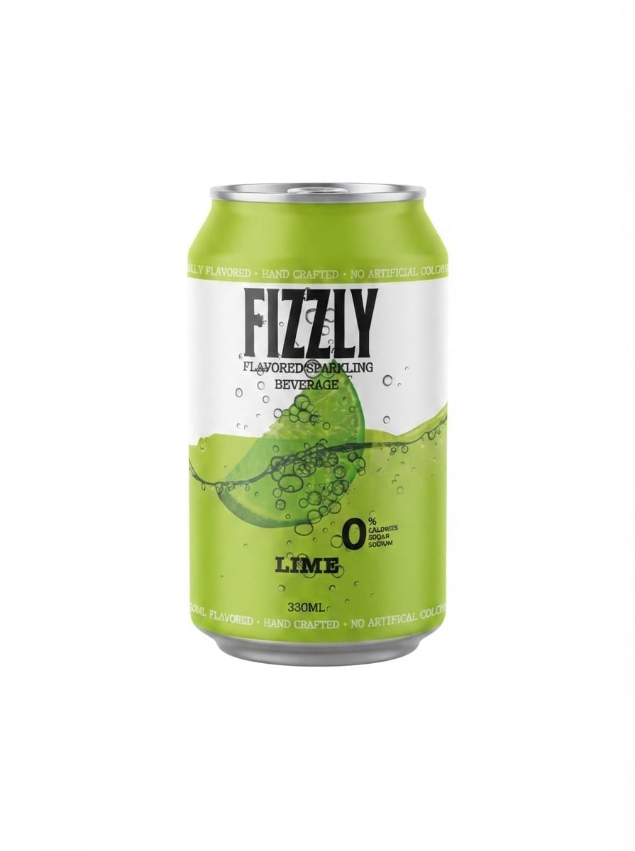 FIZZLY LIME SUGAR-FREE 330ML ×24*