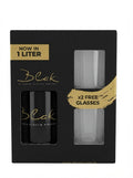 BLAK WHISKY 1LITER ×2 free glasses