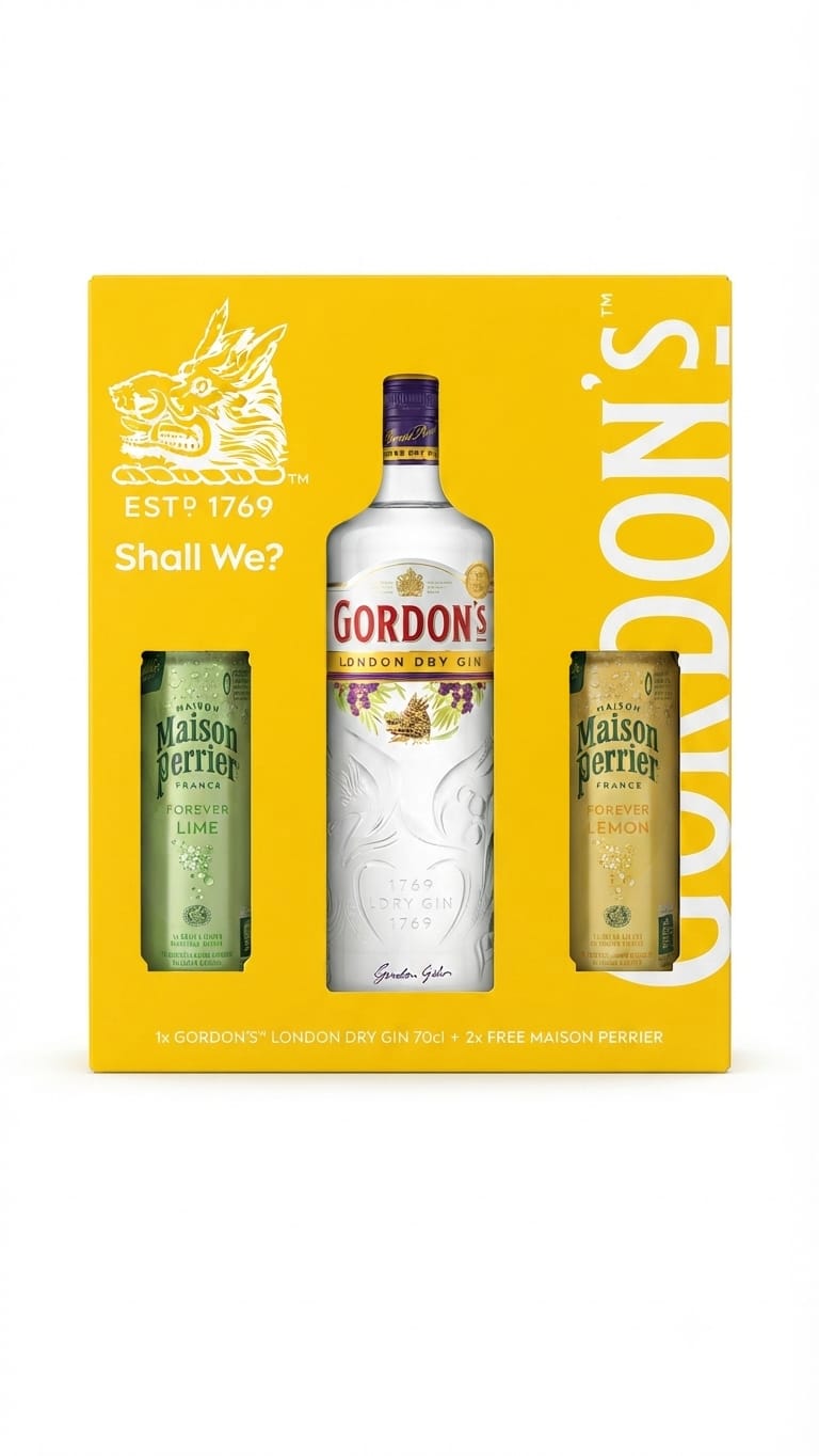 GORDON`S GIN+2 PAISON PERRIER