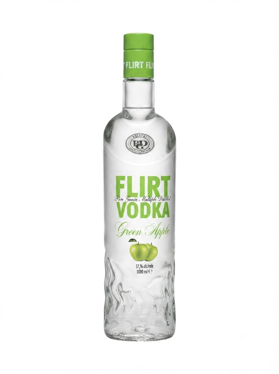 FLIRT VODKA GREEN APPLE 1 L