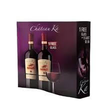 CHATEAU KA fleur red wine ×2+1 free glass